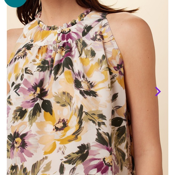 Amour Vert Dahlia Washable Silk Blouse - Picture 4 of 5